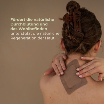 Pflaster im Nackenbereich – unterstützt die Durchblutung und Regeneration mit Rizinusöl